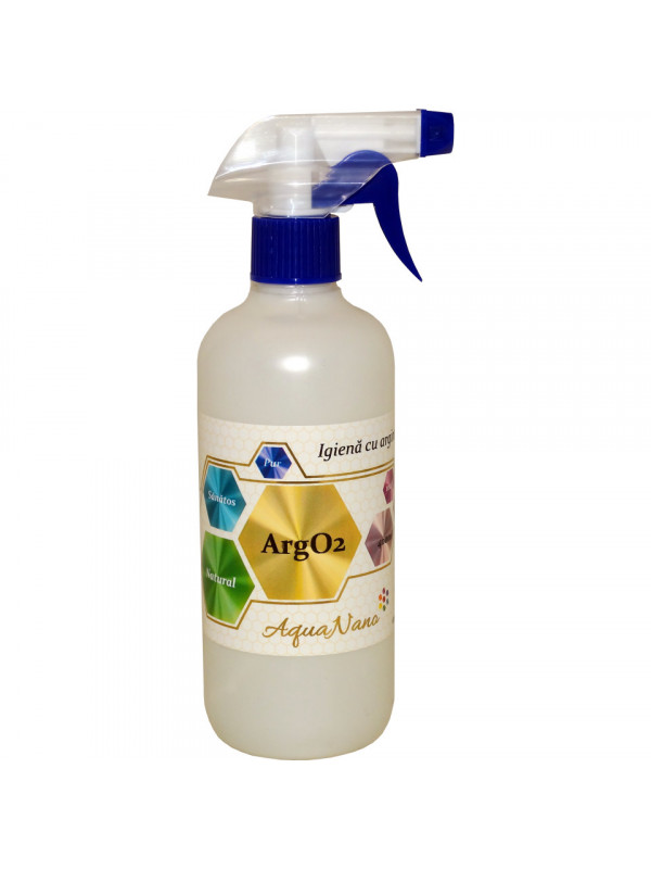 SOLUTIE ANTIBACTERIANA CU ARGINT SI OXIGEN ACTIV ArgO2 400ml AGHORAS