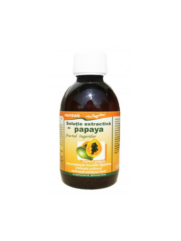 Solutie extractiva de papaya 200ml favisan
