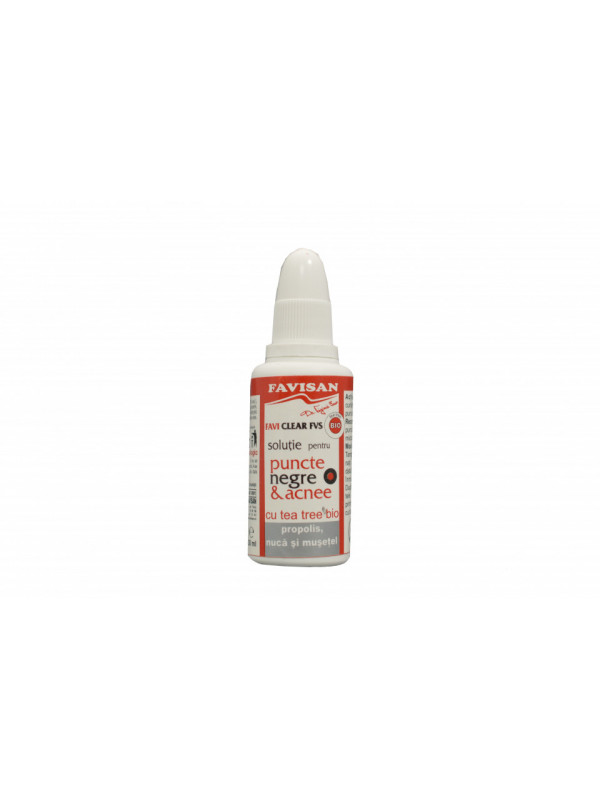 Solutie pentru puncte negre & acnee faviclear 30ml favisan