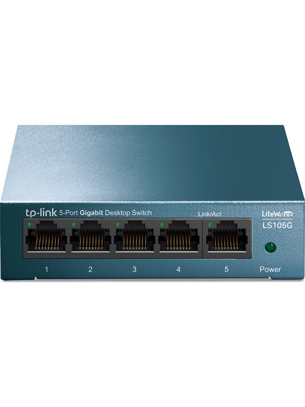 Switch TP-Link Desktop cu 5 porturi 10/100/1000Mbps, LS105G