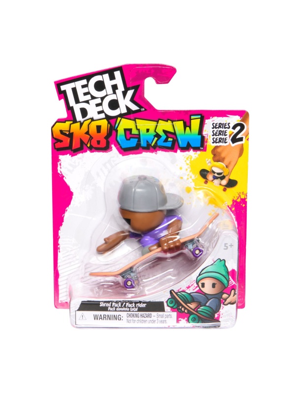 TECH DECH SK8 CREW PACHET PLACA SI FIGURINA 9.6CM SAPCA GRI