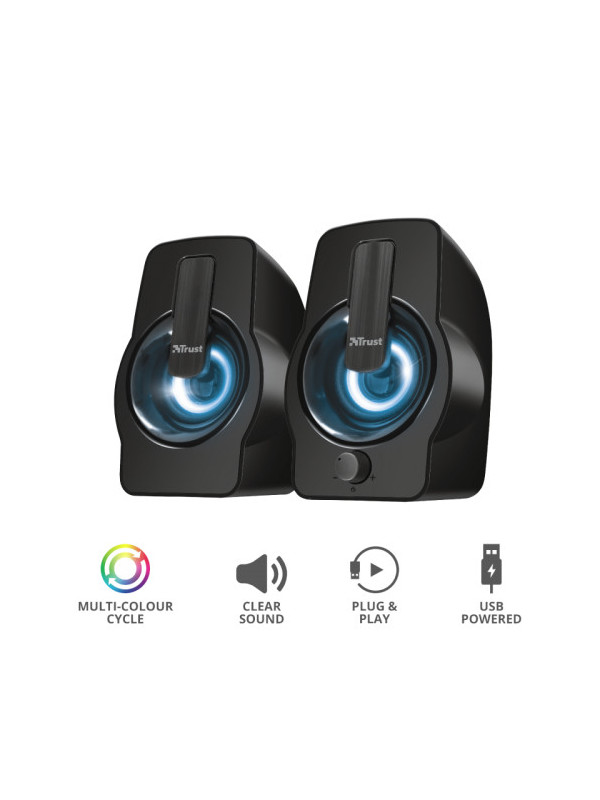 TRUST Gemi RGB 2.0 Speaker Set - black