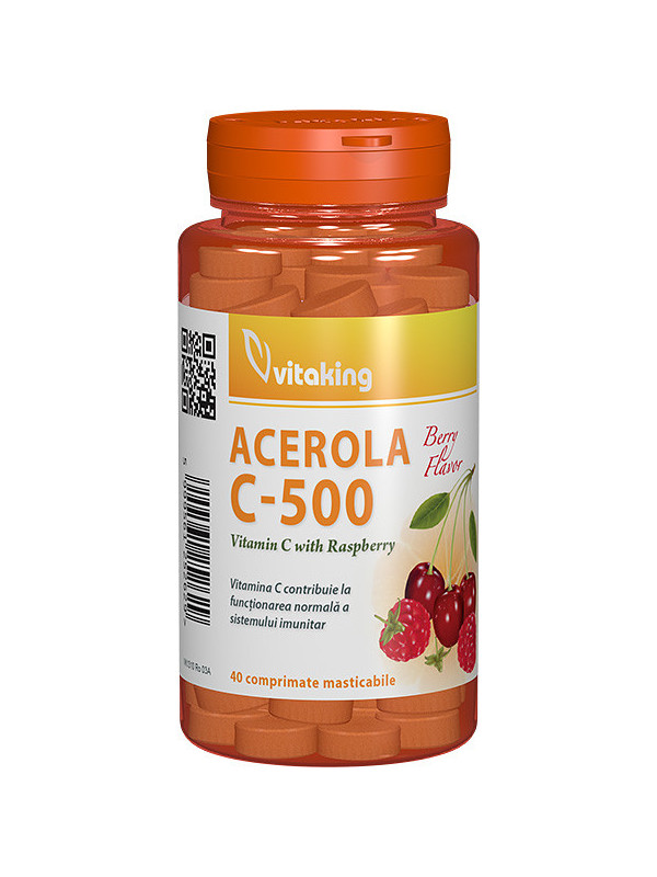 Vitamina c cu acerola 40cpr masticabile
