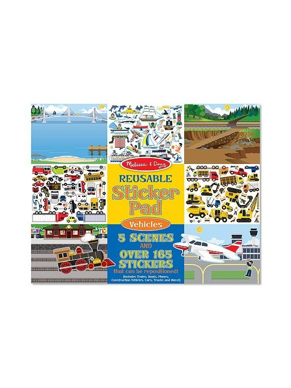 Abtibilduri reutilizabile Vehicule Comunitate Melissa and Doug