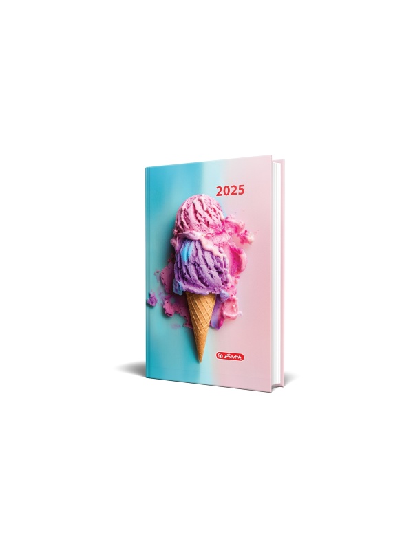 AGENDA DATATA A5, MOTIVE, 352 PAGINI, COPERTA BURETATA, MOTIV ICE CREAM 2025