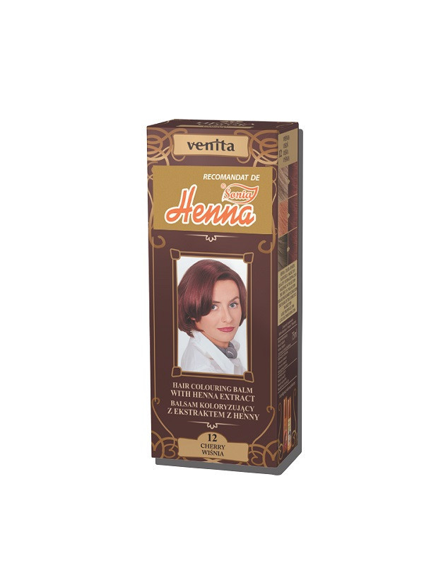 Balsam colorant par henna sonia nr.12 - cherry 75gr kian cosmetics
