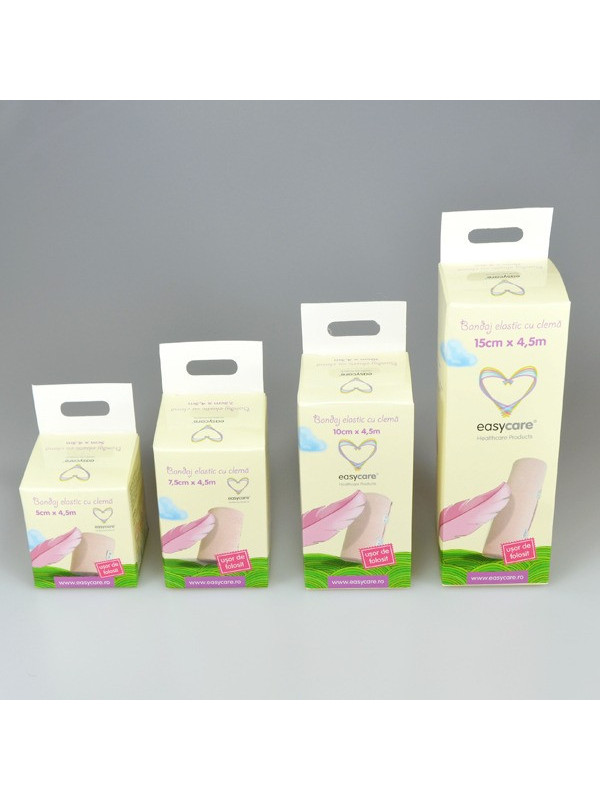 Bandaj elastic EASYCARE cu clema 7,5cm x 4,5m