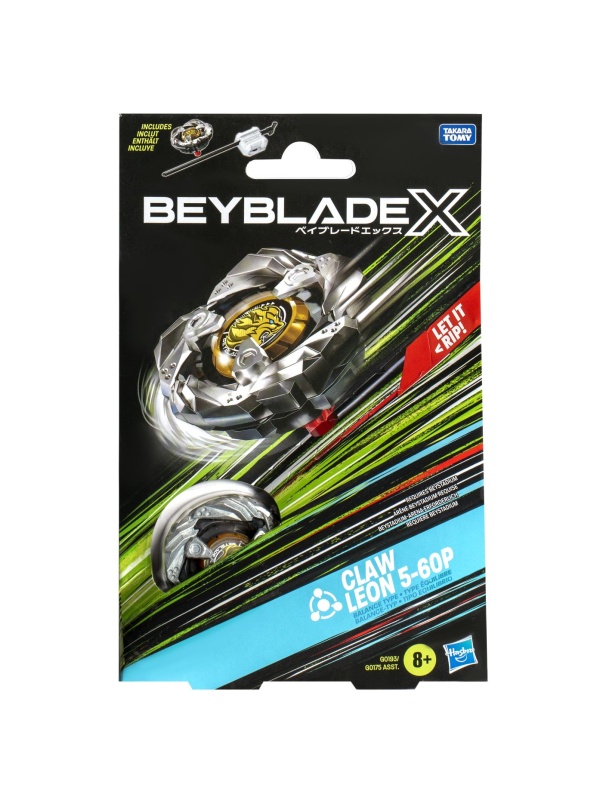 BEYBLADE X LET IT RIP SET LANSATOR SI ROATA CLAW LEON 5-60P