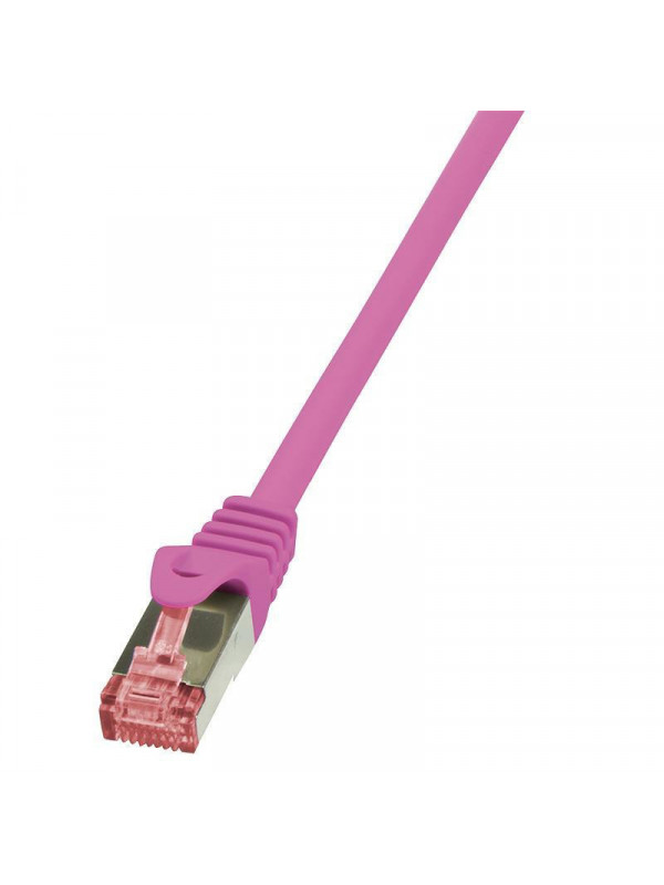 Cablu Patchcord LogiLink Cablu Cat.6 S/FTP PIMF PrimeLine 7,5m, roz