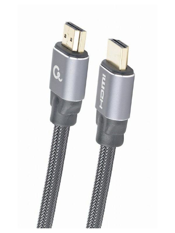 CABLU video GEMBIRD, HDMI (T) la HDMI (T), 5m, premium, conectori auriti, rezolutie maxima 4K (3840 x 2160) la 60 Hz, negru, "CCBP-HDMI-5M"