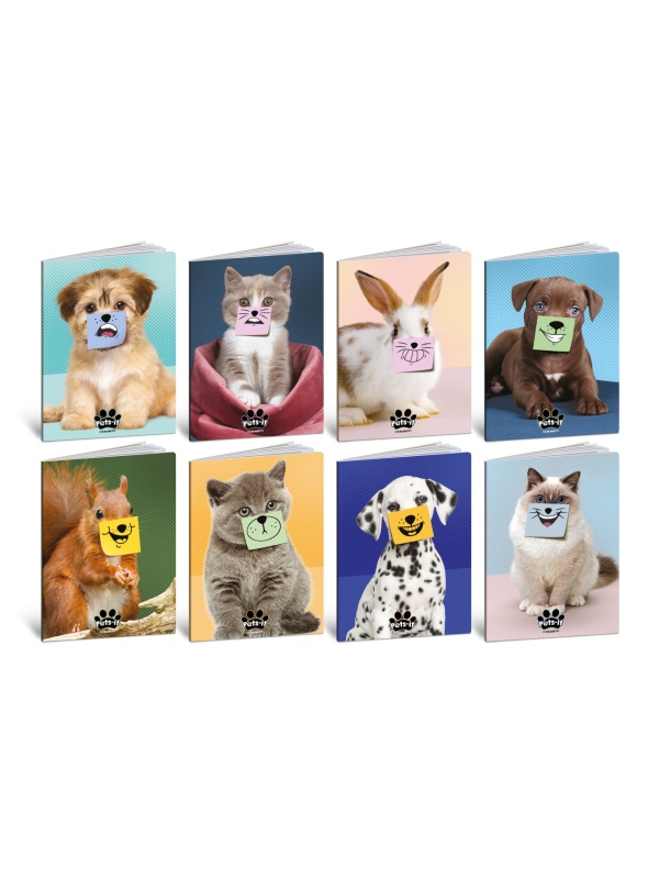 Caiet A4 de exercitii - Animale de companie, 80 g/m2, 40 pag. (Dictando)