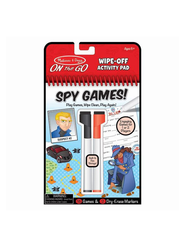 Carnet reutilizabil cu activitati si jocuri Spionaj-Melissa And Doug