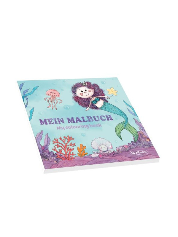 CARTE DE COLORAT 20 X 20 CM 48 PAGINI MOTIV MERMAID