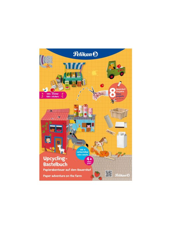 CARTE PENTRU ACTIVITATI CREATIVE CU STICKERE, MOTIV FARM, FORMAT A4 32 FILE, F1