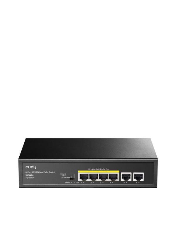 CUDY 6-Port 10/100M PoE+ Switch 60W