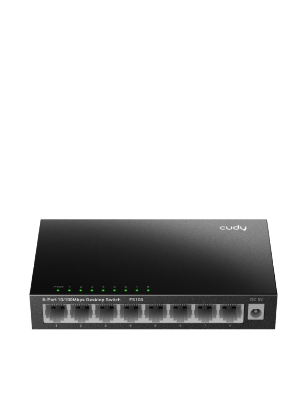 CUDY 8-Port 10/100 Mbps Metal Switch