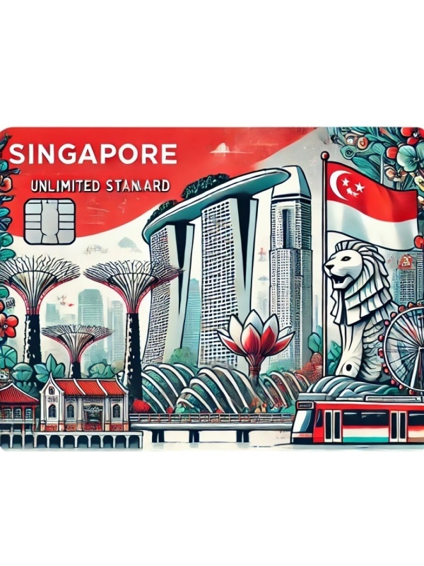 eSIM Singapore, Unlimited Standard, 30 Days