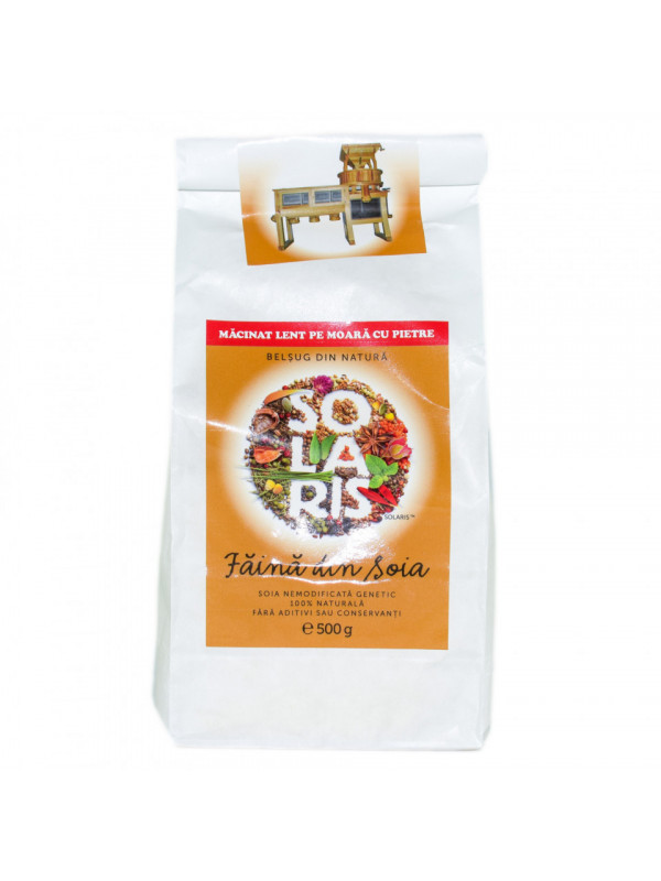 FAINA SOIA NEMODIFICATA GENETIC 500gr SOLARIS