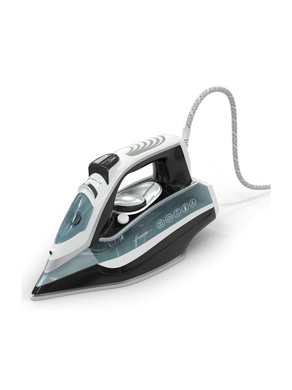Fier de calcat Tesla IR302BL, 2200W,talpa ceramicarezervor 380 ml, 25g/min, cablu 1.9 m, Albastru