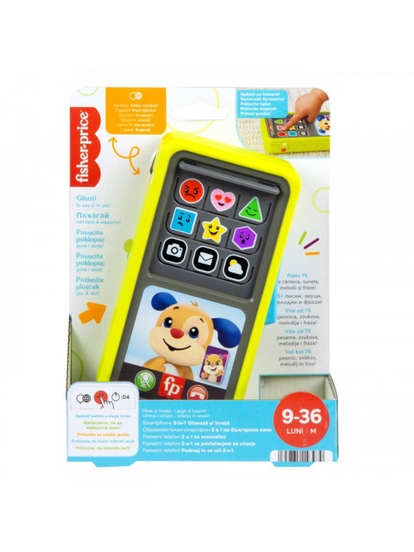 FISHER PRICE LAUGH&LEARN 2IN1 SMARTPHONE IN LIMBA ROMANA