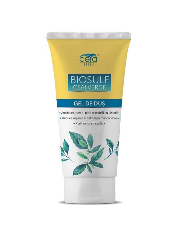 Gel de dus biosulf si ceai verde 200ml ceta