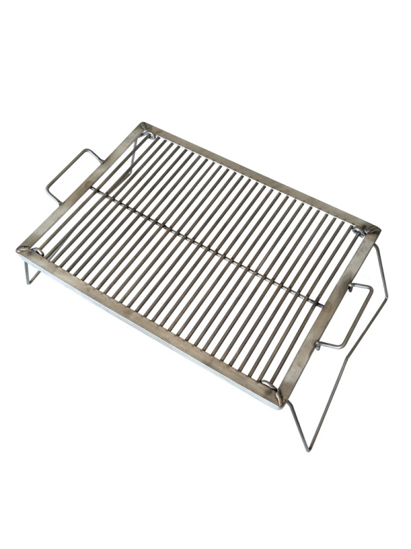GRATAR INOX TIP PORTABIL CU PICIOARE SI RAMA 52X37CM