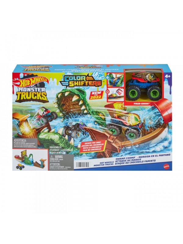 Hot wheels monster truck color shifters atacul crocodilului
