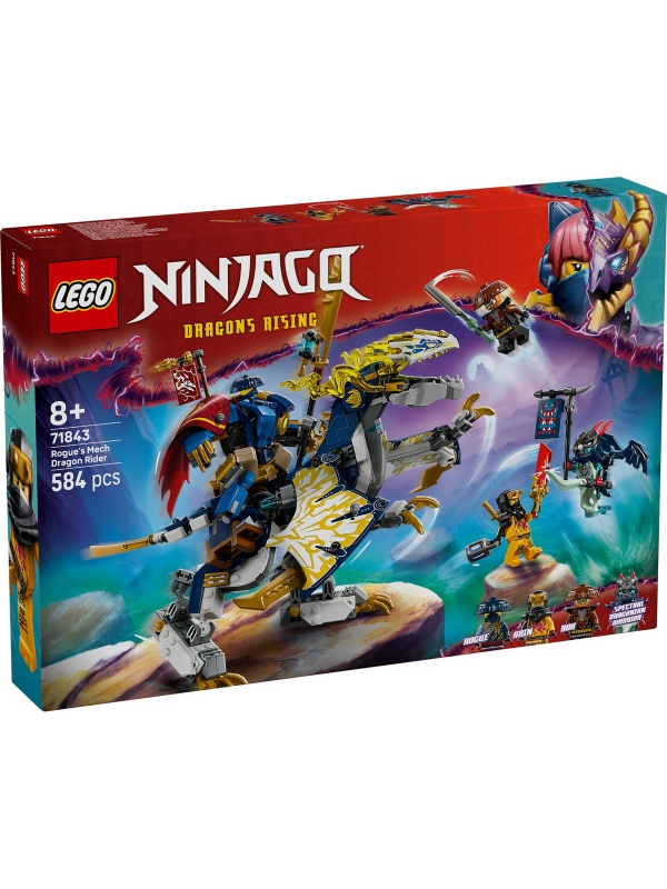 LEGO NINJAGO ROBOTUL CALARET DE DRAGON A LUI ROGUE 71843