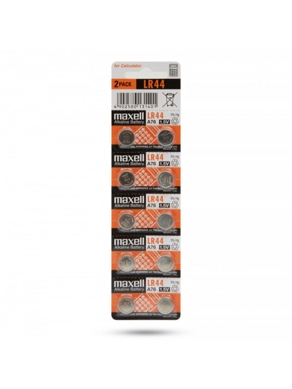 Maxell - Baterie tip buton LR44 Alkaline • 1,5V