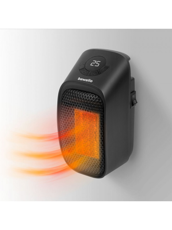 Mini radiator - 400W - display LED - 230V - negru - Bewello