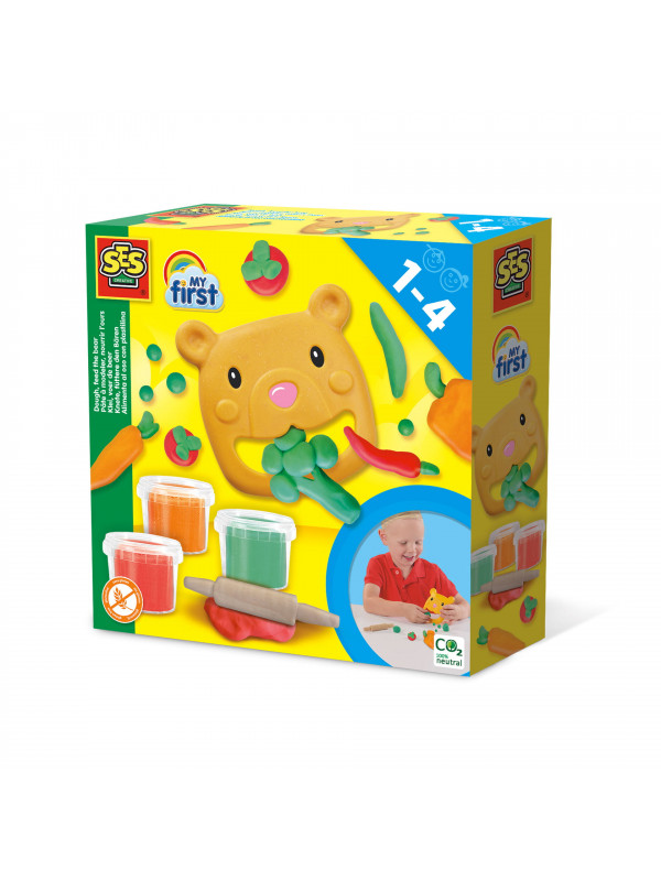 My first - Set creativ cu plastilina Hraneste Ursuletul