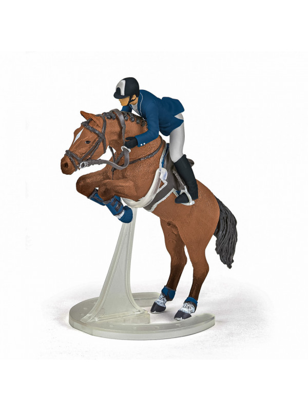 Papo figurina set jocheu si cal sarind
