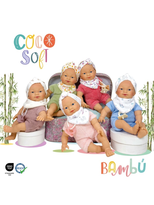 Papusa Nines D'Onil, Colectia Coco Soft, cu miros de vanilie, 26 cm (2024)