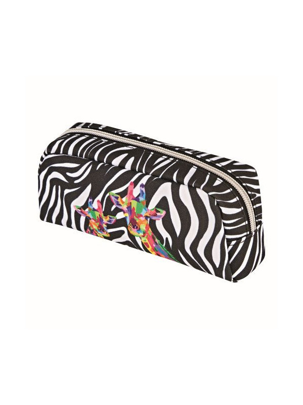 Penar tip etui, 1 compartiment, motiv wild neon
