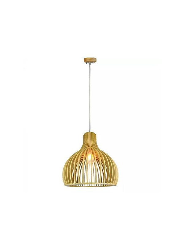 Pendul tavan din lemn e27 max 60w d35 x 45cm