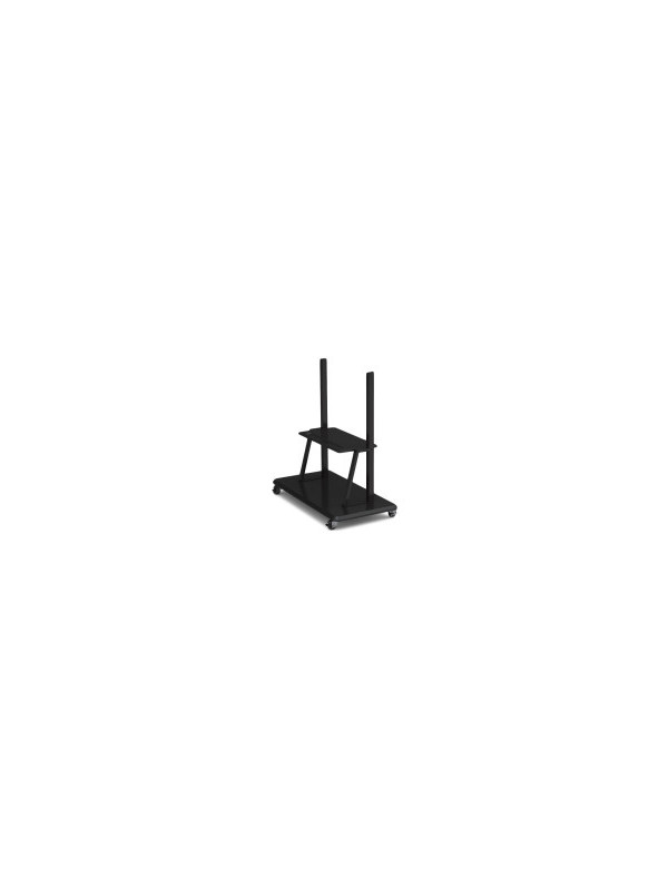Prestigio MultiBoard stand PMBST01 can accommodate all screen sizes from 55-98" screens. Includes roll wheels for easy adjustment of position, and a shelf for accessories.
