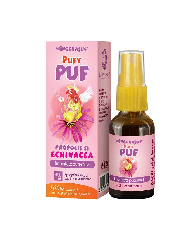 Propolis si echinaceea "pufy puf" fara alcool (spray) 20ml dacia plant