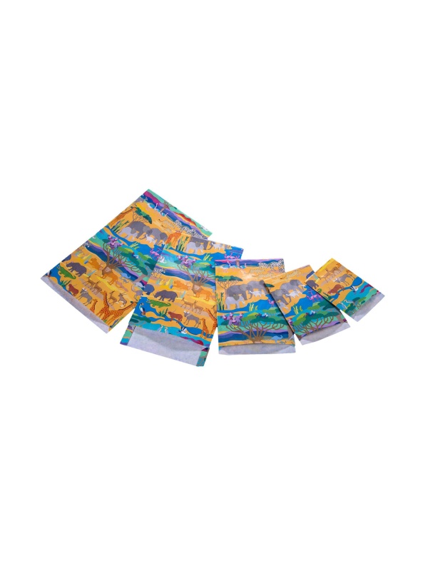 Punga cadou din hartie - Safari (L-plus - 23 x 33 x 4+6cm)