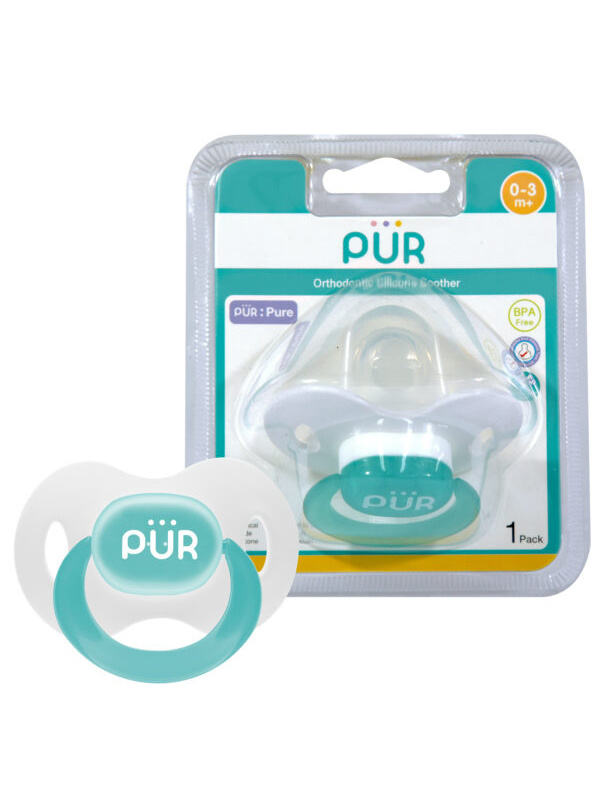 PUR 14015 – SUZETA ORTODONTICA DIN SILICON 0-3 LUNI (CU CAPAC)