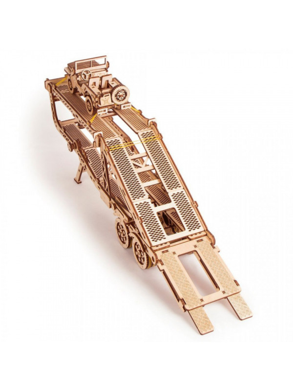 Puzzle 3D din lemn remorca auto pentru tirul Big Rig