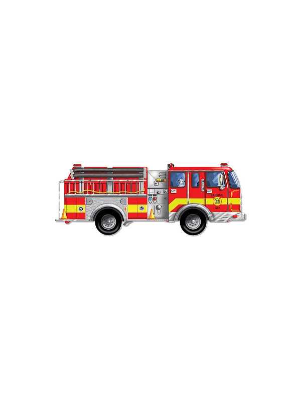 Puzzle de podea gigant Masina de pompieri Melissa and Doug