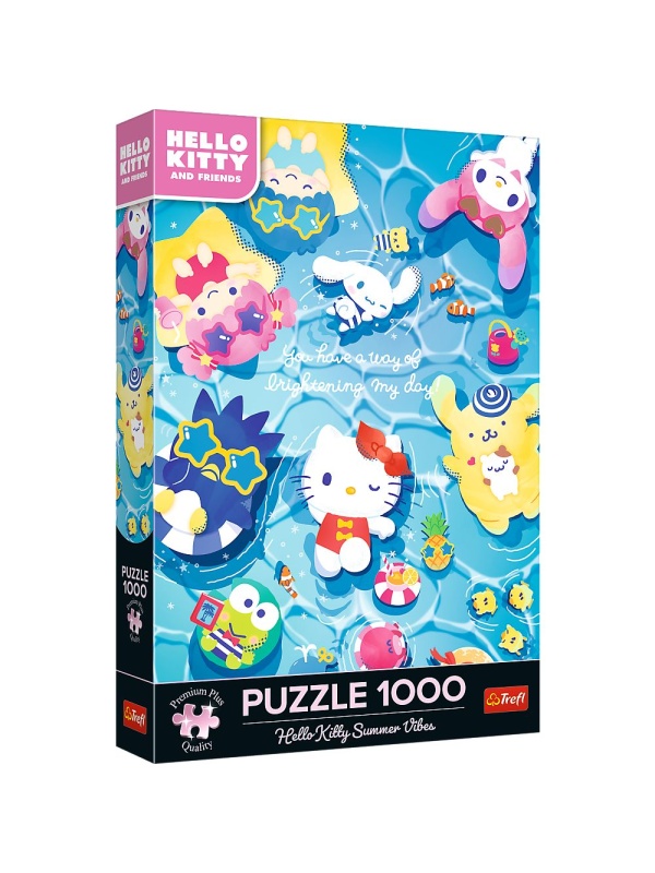 PUZZLE TREFL 1000 PREMIUM PLUS HELLO KITTY RELAXARE DE VARA