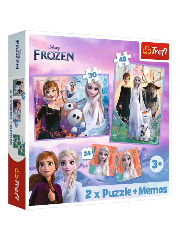 PUZZLE TREFL 2IN1 MEMO DISNEY FROZEN PRINTESELE SI TARAMUL LOR