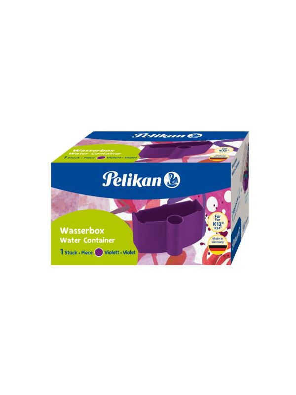 RECIPIENT APA CU BANDA ELASTICA PENTRU ATASARE PENSULE, CULOARE MOV, CUTIE CARTON