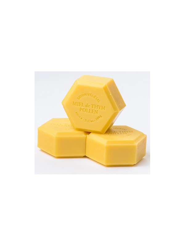 Sapun vegetal hexagonal cu polen 100gr apidava