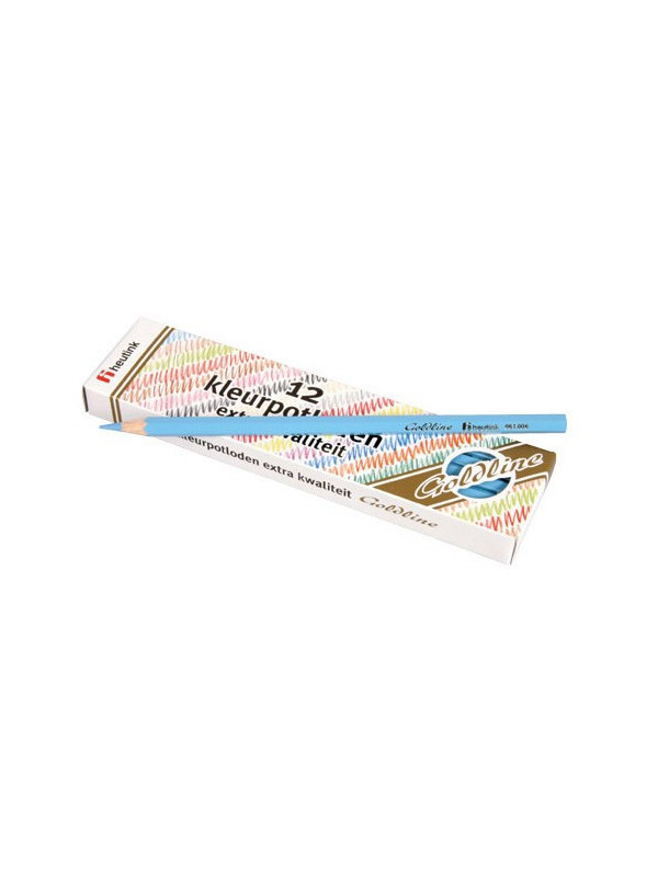 Set 12 creioane colorate Goldline 3.7 mm Bleu - Heutink