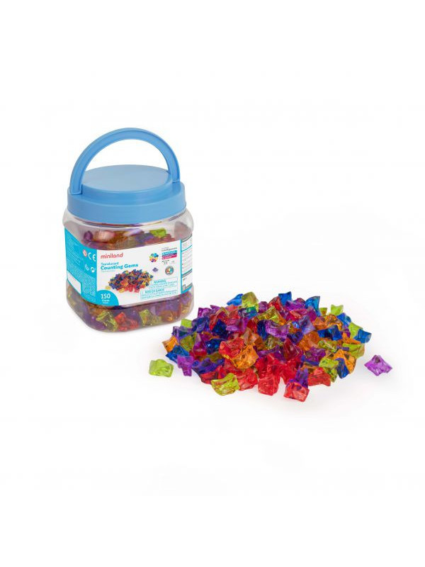 Set 150 piese translucide pentru numarare si sortare