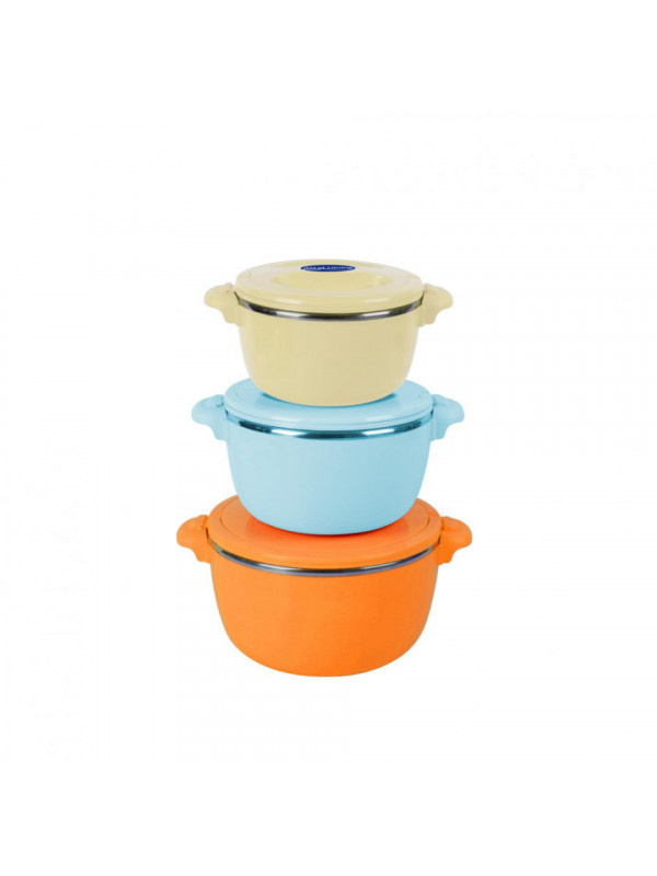Set 3caserole termice 2+4+6l,belly orang
