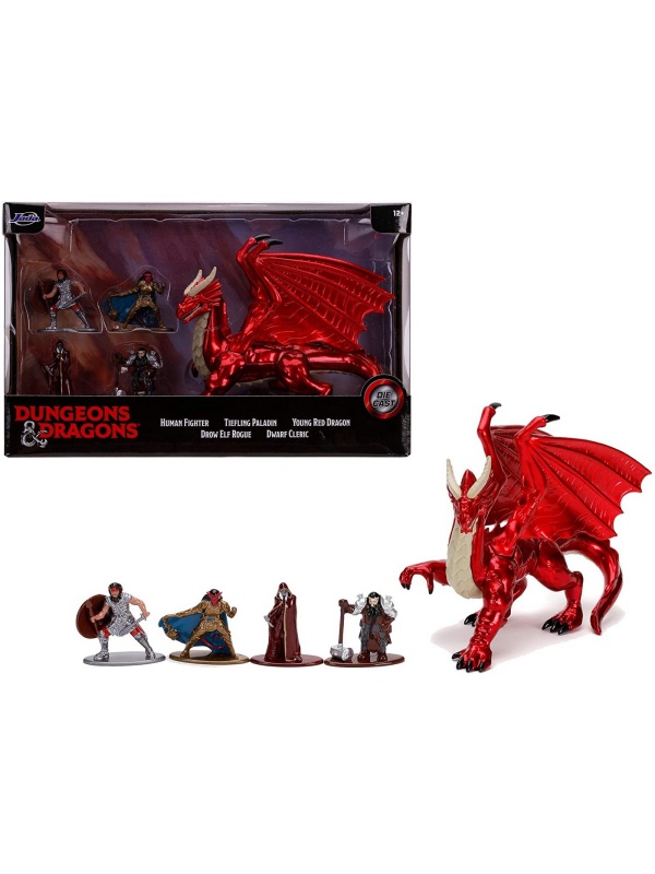 SET 5 NANO FIGURINE DIN METAL DUNGEONS DRAGONS 4 CM