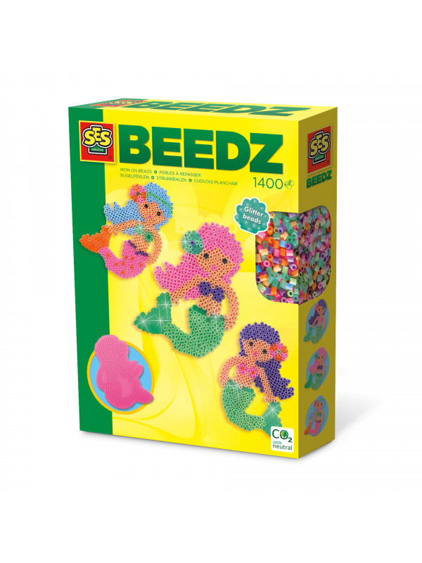 Set creativ copii Beedz - Creare sirene cu margele de calcat